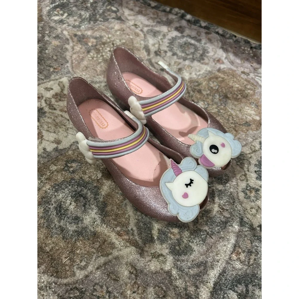 Mini Melissa Unicorn Pink Shoes Size 11